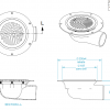 Aqua Deck Drain Side Exit Flat Top 100mm/80mm - Image 2