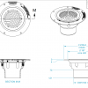 Aqua Deck Drain Bottom Exit SS Flat Top 100mm/80mm - Image 2