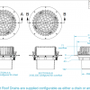 Aqua Roof Drain Bottom Exit Big Flange 150mm - Image 2