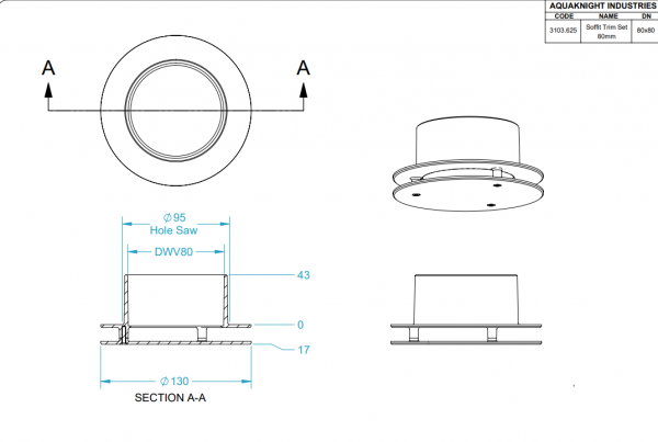 Soffit Trim ABS White 80mm - Image 2