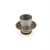 80mm Bronze Base Open Stainless Steel Sleeve Allthrough