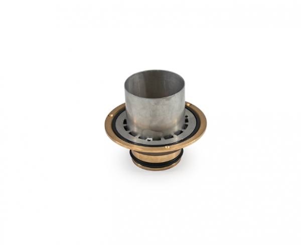 80mm Bronze Base Open Stainless Steel Sleeve Allthrough