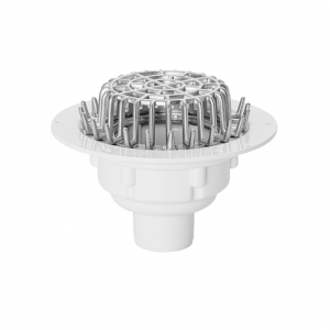 Aqua Roof Drain Bottom Exit Big Flange 65mm