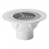 Aqua Deck Drain SS Flat Top Bottom Exit 80mm