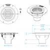 Aqua Deck Drain SS Flat Top Bottom Exit 80mm - Image 2