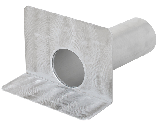Aluminium Scupper Round 100mm - Rubber Roofing