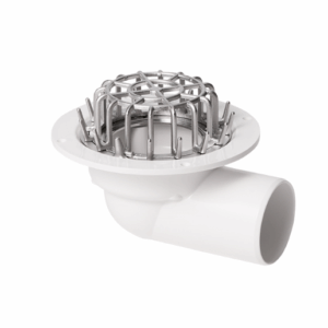 Aqua Roof Drain Side Exit Small Flange 80mm