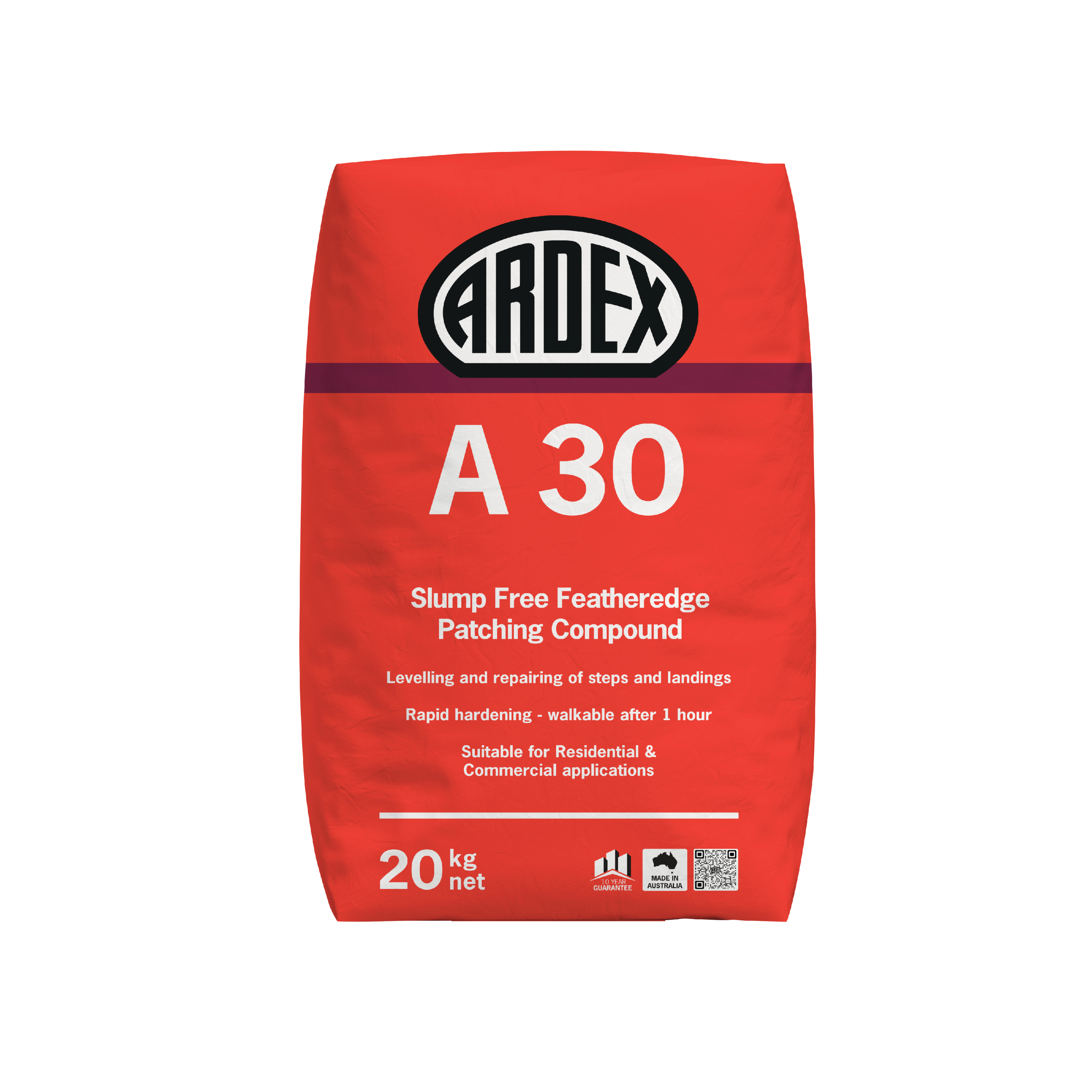 A30 Slump-free Feather Edge Patch Compound 20kg