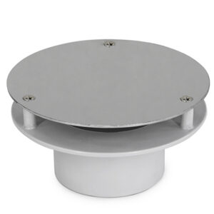 100mm Stainless Steel Top + PVC Base Soffit Cover